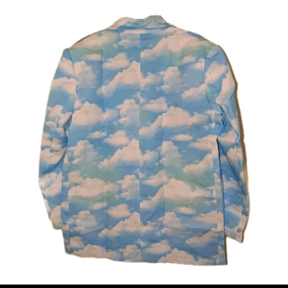 Dressed in Lala Make Me Wanna Lala Boyfriend Blazer in Cloud Nine Size Medium M - Picture 7 of 7